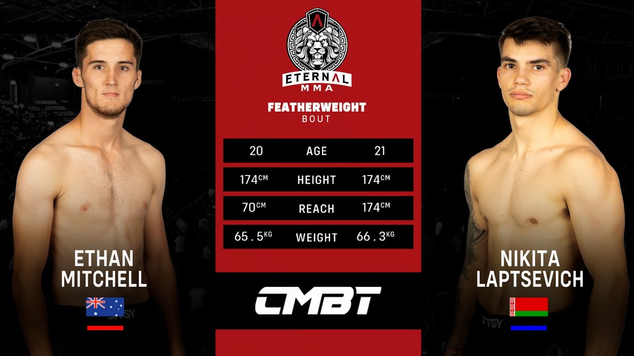 Eternal MMA 81 - Ethan Mitchell VS Nikita Laptsevich - MMA Fight Video background