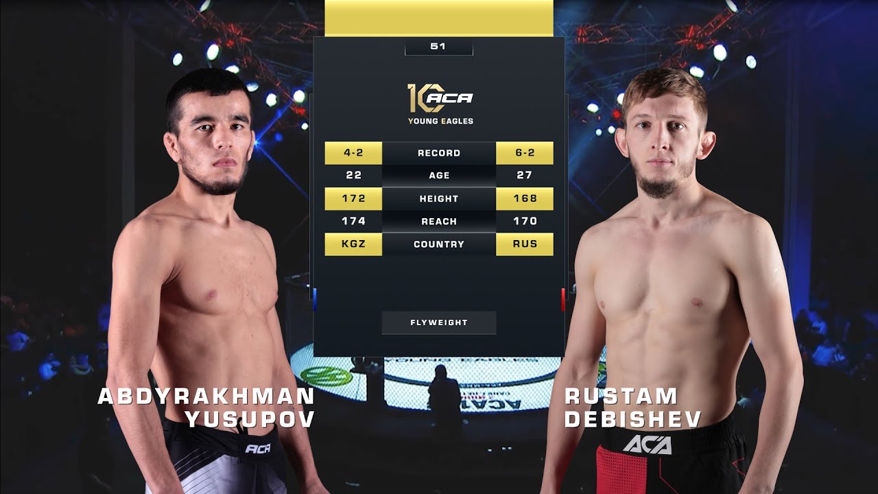 Абдурахман Юсупов vs. Рустам Дебишев | Abdyrakhman Yusupov vs. Rustam Debishev | ACA YE 51