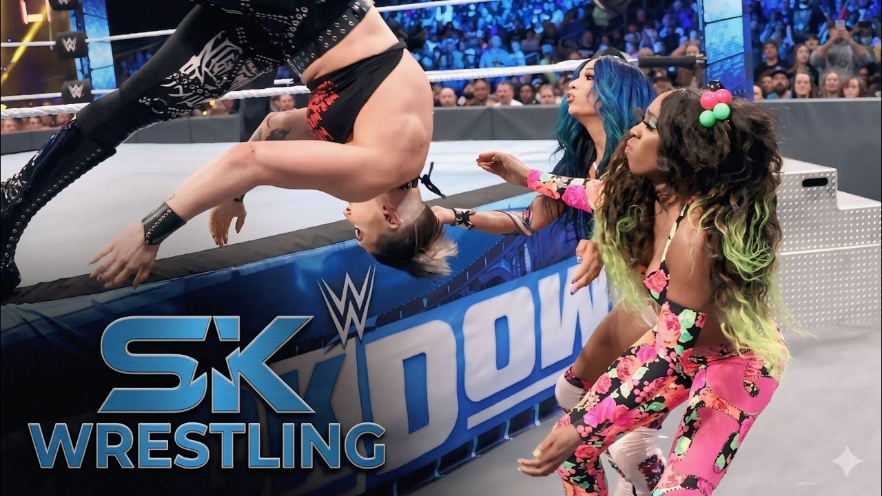 Rhea Ripley Liv Morgan vs Sasha and  Naomi #wwe #wrestlingfuture #livforever#livmorgan #wrestling