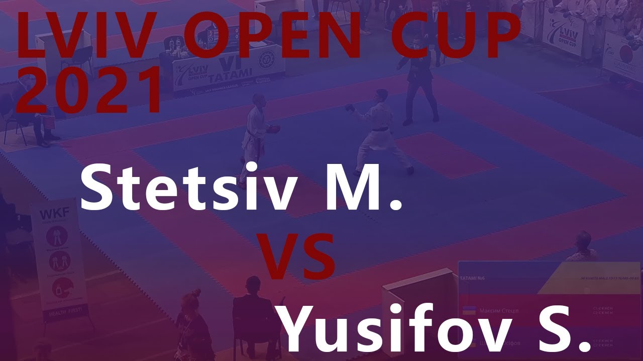UKF Premier League. LVIV OPEN CUP 2021. Stetsiv M. - Yusifov S. Male kumite 12-13 years -50 kg