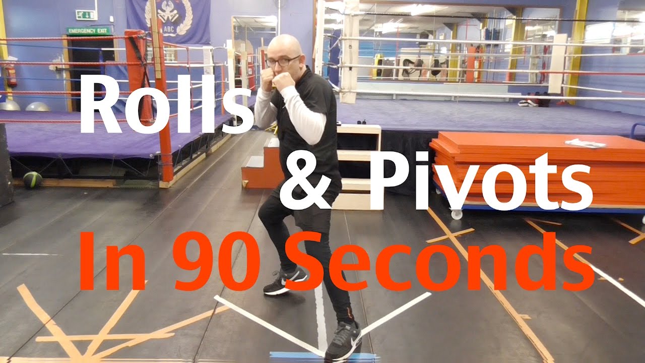 Rolling and Pivots - 90 Seconds Boxing Tips background