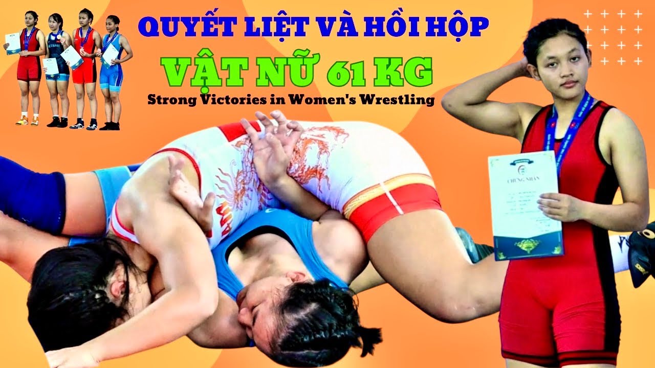 Đẹp mê mẩn giải Đấu Vật NỮ hạng 61 kg quyết liệt và gay cấn tại Thanh Hóa năm 2025,women's Wrestling background