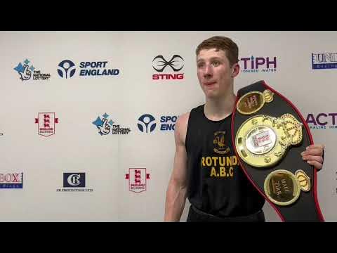 Champion's Interview - Callum Makin (U71kg) background
