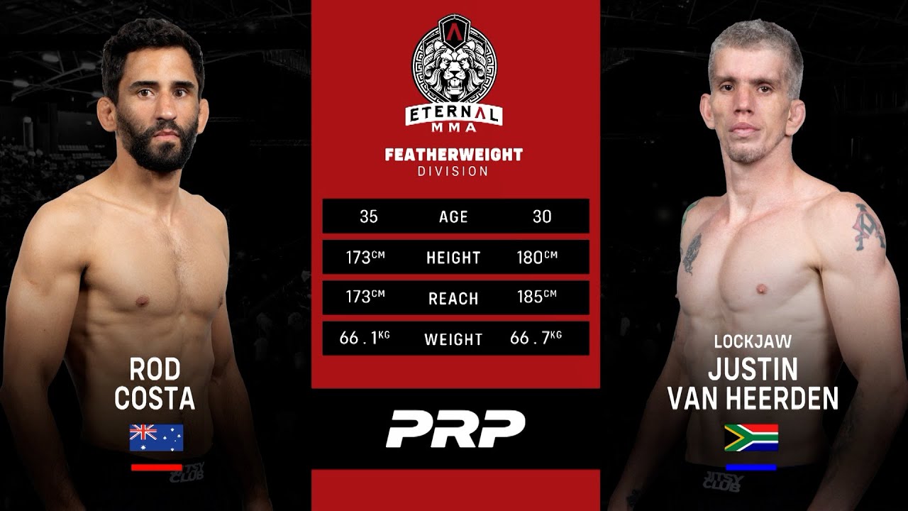 Eternal MMA 87: Rod Costa VS Justin Van Heerden | FULL FIGHT background