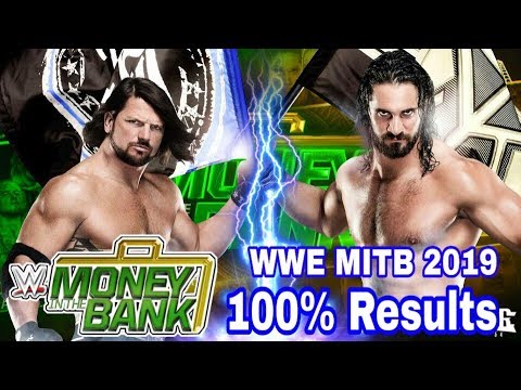 WWE Money in the bank 2019 confirmed match card, winner prediction, date & telecast time in India. background