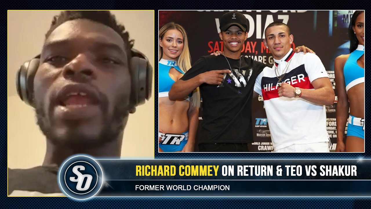 'TEOFIMO LOPEZ SLICK & SHARP FOR SHAKUR!!'- WARRIOR Richard Commey CALLS OUT KAMBOSOS background