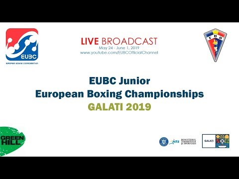 EUBC Junior European Boxing Championships GALATI 2019 Day 5 Ring B background