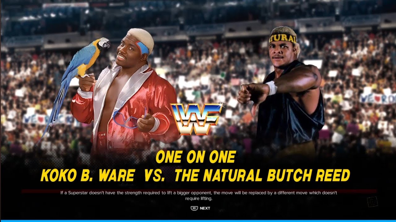 Koko B Ware vs Butch Reed. WWE 2K24
