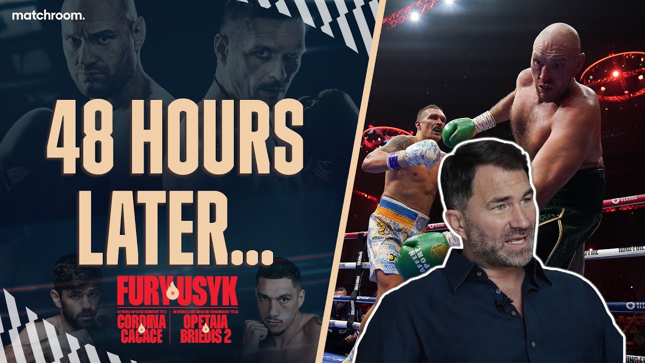 "AJ Had Oleksandr Usyk Beating Tyson Fury Convincingly!" - Eddie Hearn background