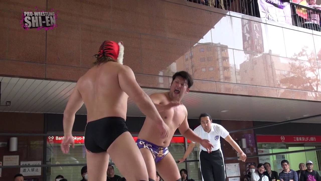 2016.04.10 プロレスリング紫焔ハイハイタウ大会 メインイベント background
