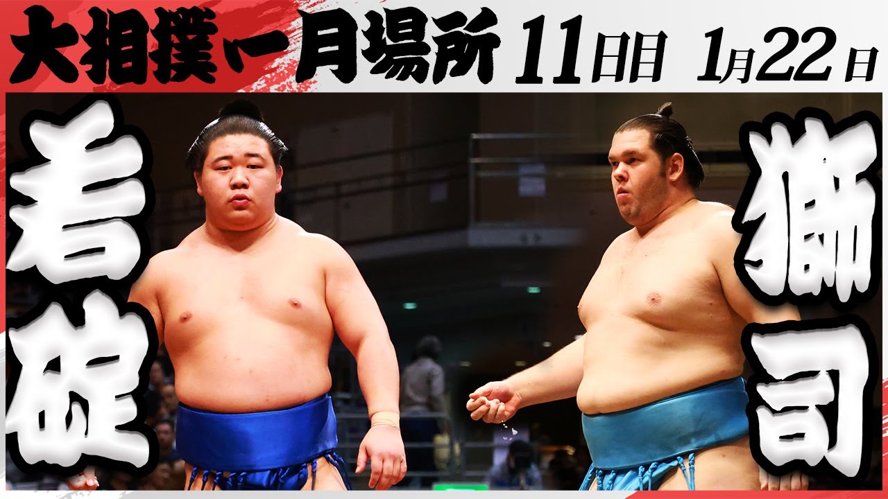 大相撲 若碇ー獅司 <令和7年一月場所・11日目>SUMO backdrop
