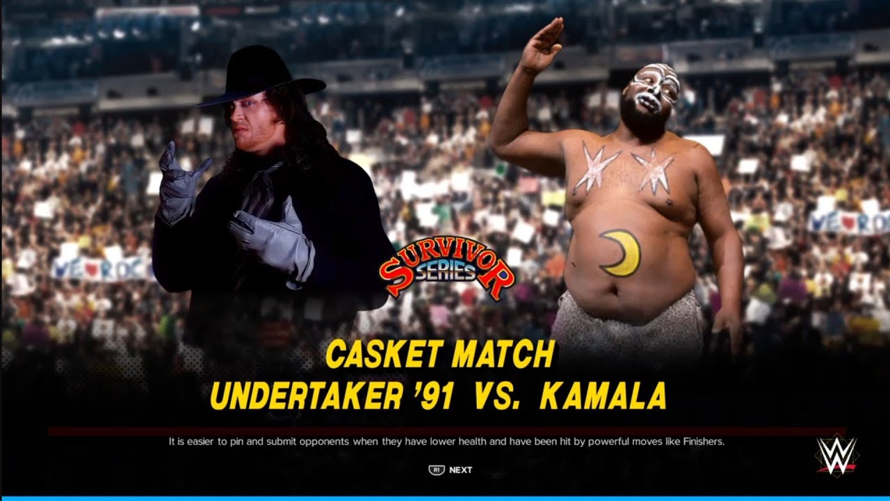 The Undertaker vs Kamala. Casket Match. Survivor Series 92. WWE 2K24