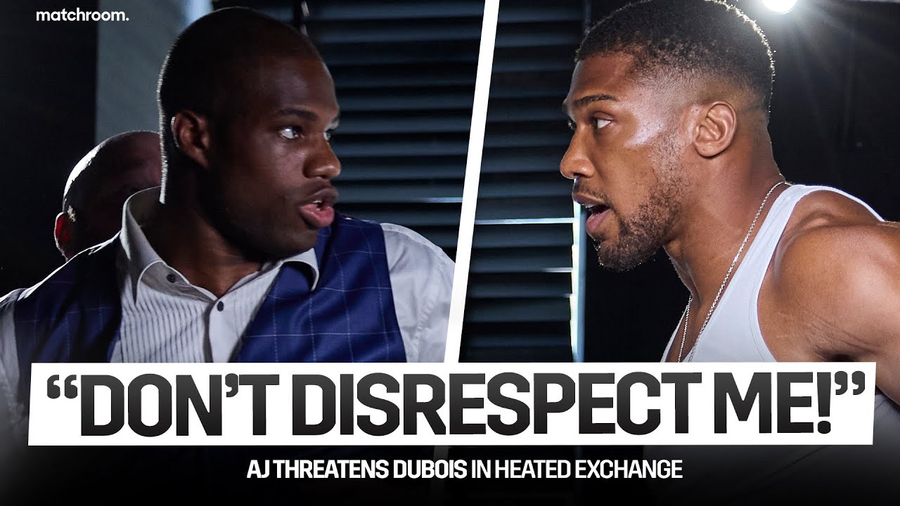 "I'll Put This Chair Across Your Face" - Anthony Joshua & Daniel Dubois Separated By Security background