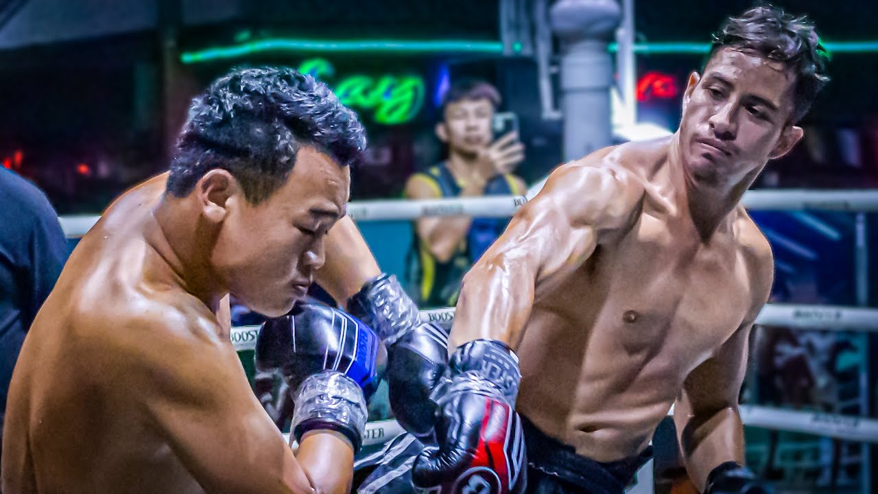ONLY ONE PUNCH KNOCKOUT | MUAY THAI FIGHT | AMERICA VS THAILAND backdrop