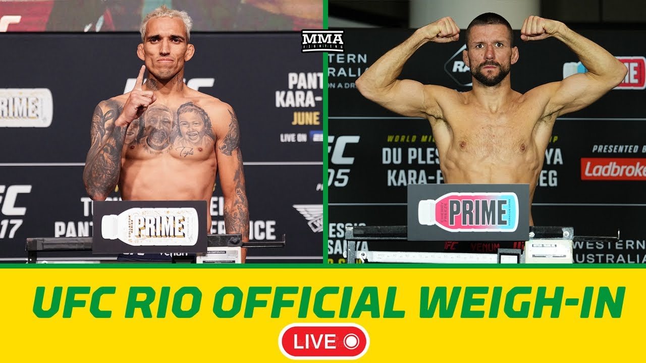 UFC Rio: Oliveira vs. Gamrot Official Weigh-In LIVE Stream | MMA Fighting