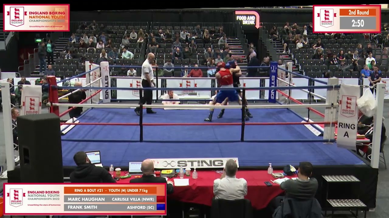 ENGLAND BOXING NATIONAL YOUTH CHAMPS 2022 - DAY 3, BOUTS 21, 22 AND 23 background