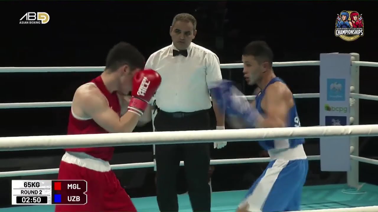 Sayat Ilyasov (UZB) vs. Damdindorg Pucevdorj (MGL) Asian U22 Championships 2025 SF's (65kg)