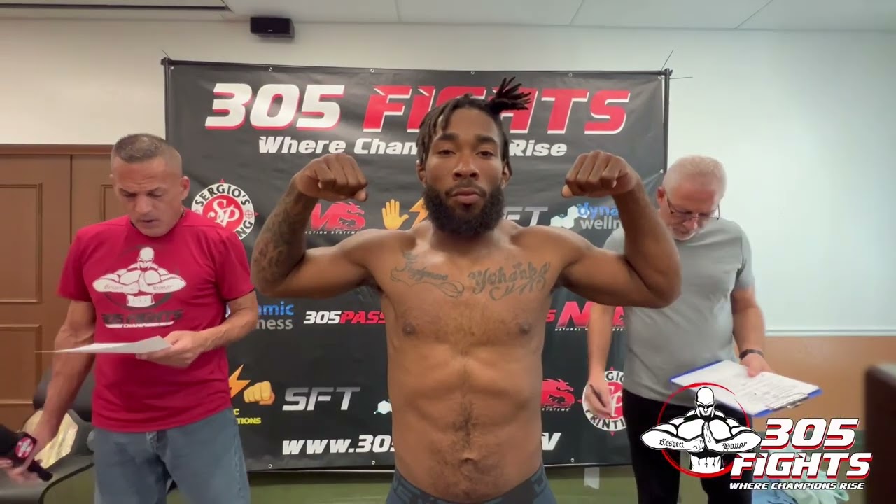 Weigh ins Enter the 305 FIGHTS background