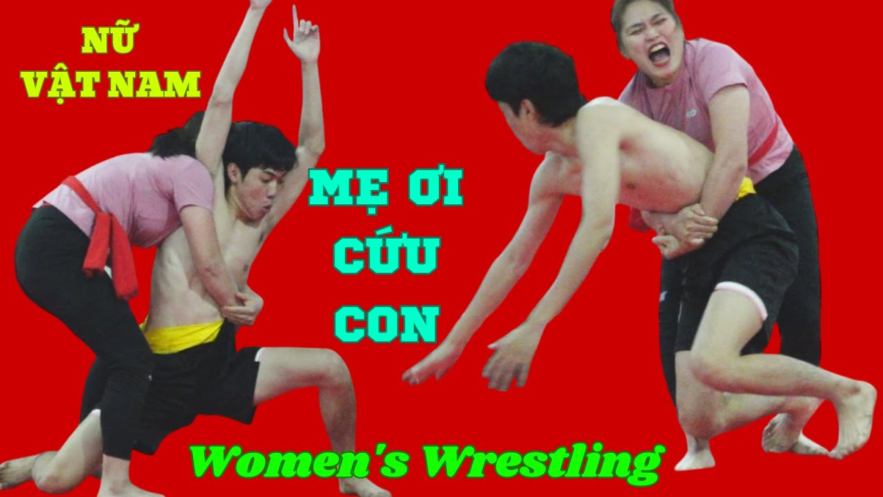 KEO VẬT NAM NỮ CƯỜI NGHIÊNG NGẢ HỘI LÀNG.Đấu Vật Traditional Vietnamese Mens women's Wrestling