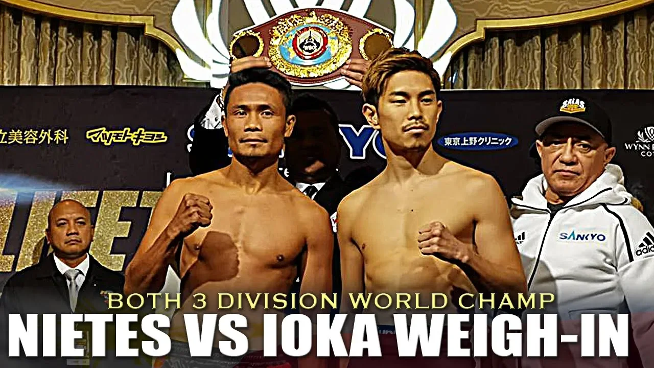 NIETES VS IOKA WEIGH-IN | WBO WORLD SUPER FLYWEIGHT CHAMPIONSHIP