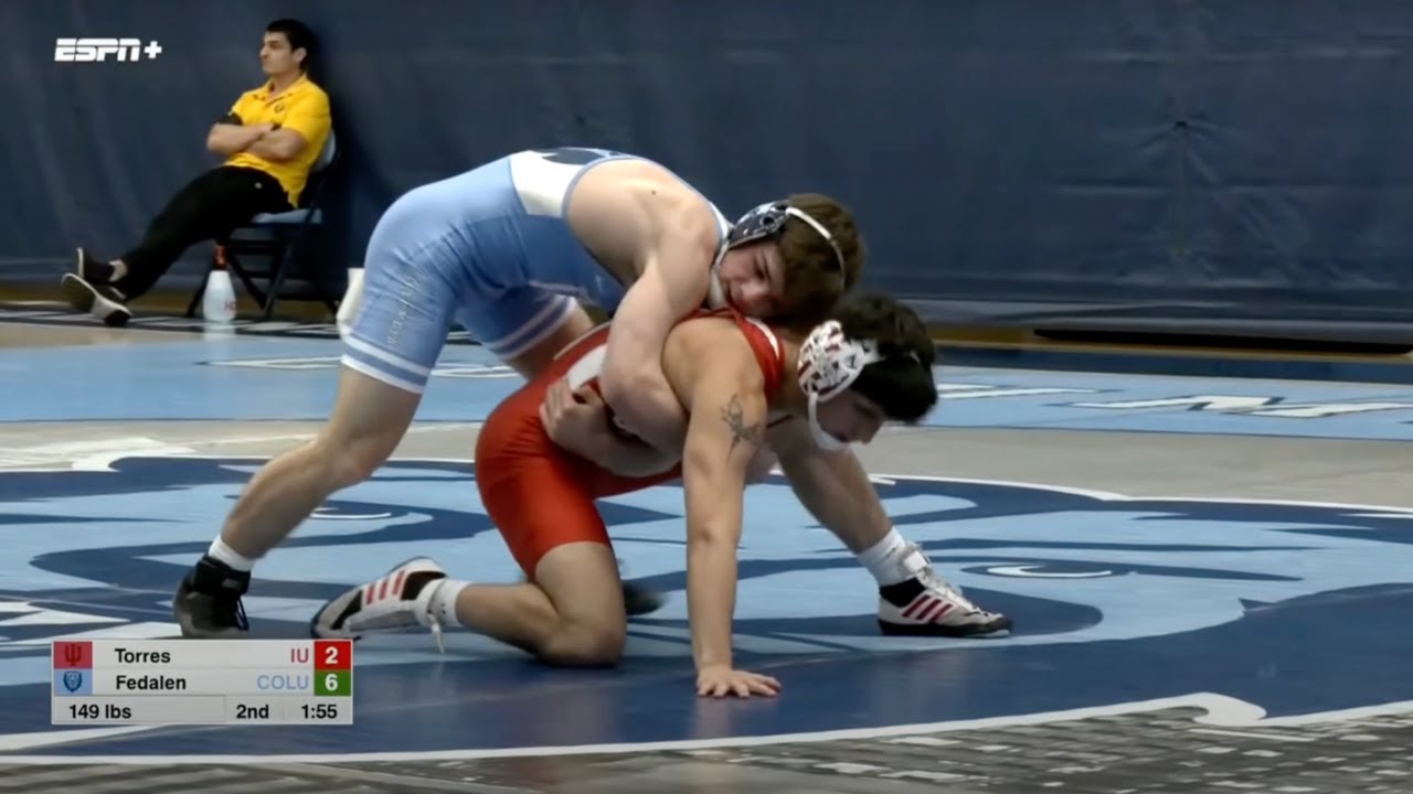 149lbs Richard Fedalen (Columbia) vs Aidan Torres (Indiana)