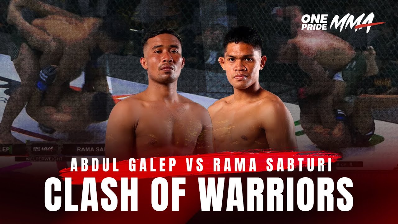 FIGHT BRUTAL ‼️ Abdul Galep vs Rama Sabturi | One Pride MMA backdrop