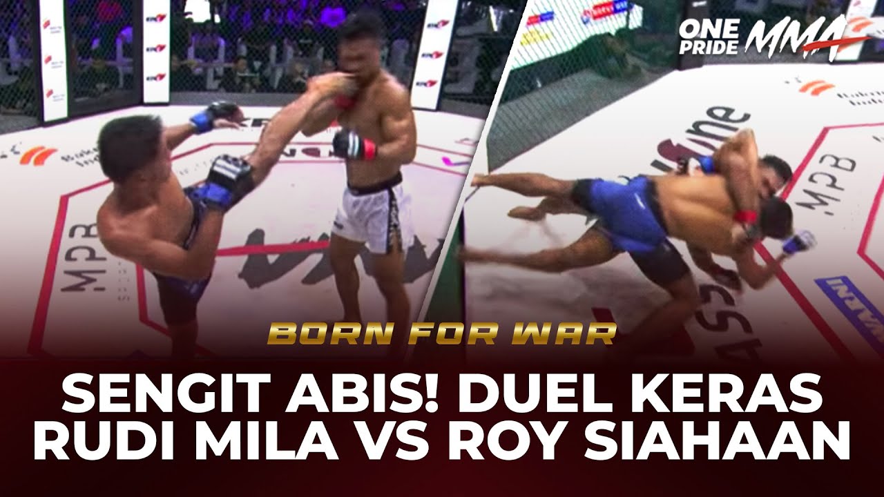 Pertarungan Sengit‼️Jual Beli Serangan Ganas Rudi Mila vs Roy Siahaan | One Pride MMA