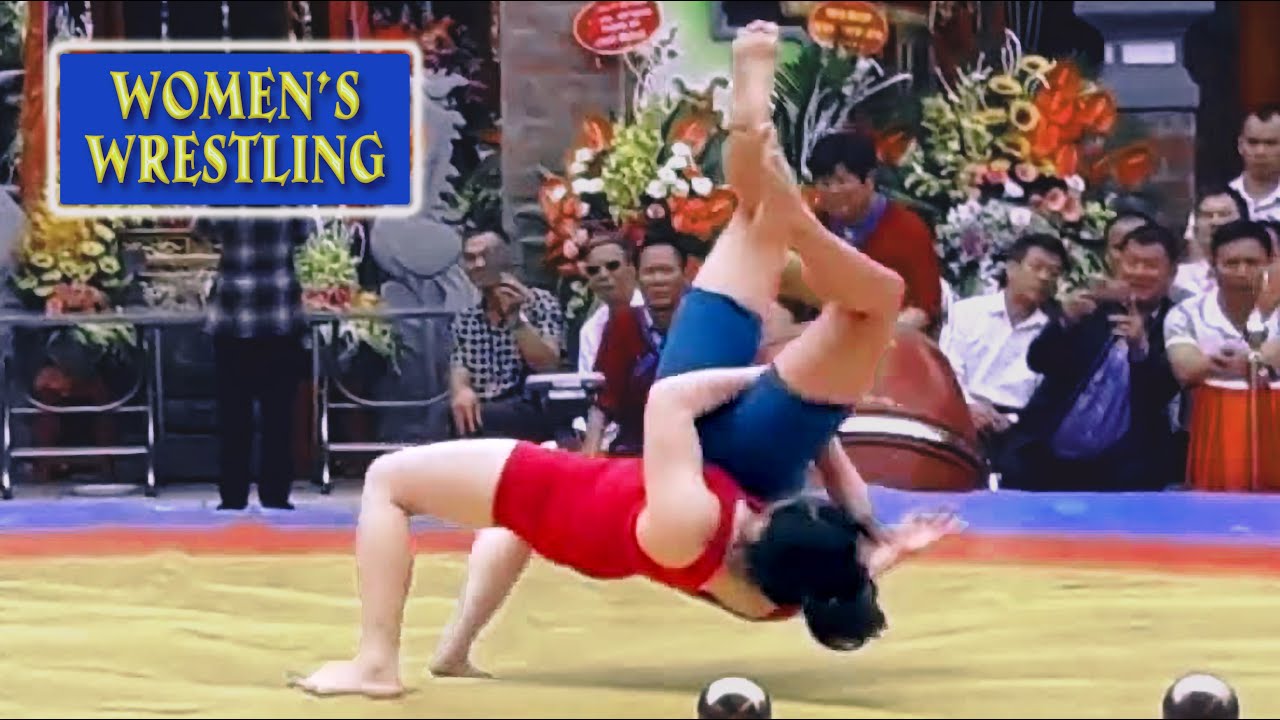 Vật nữ .2 đô nữ Huế cực hay , rất đẹp. (women's wrestling. traditional festival. Vietnam)女相撲 background