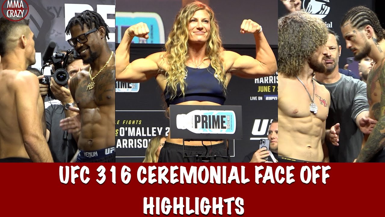 UFC 316: Ceremonial FINAL Face Off Highlights background