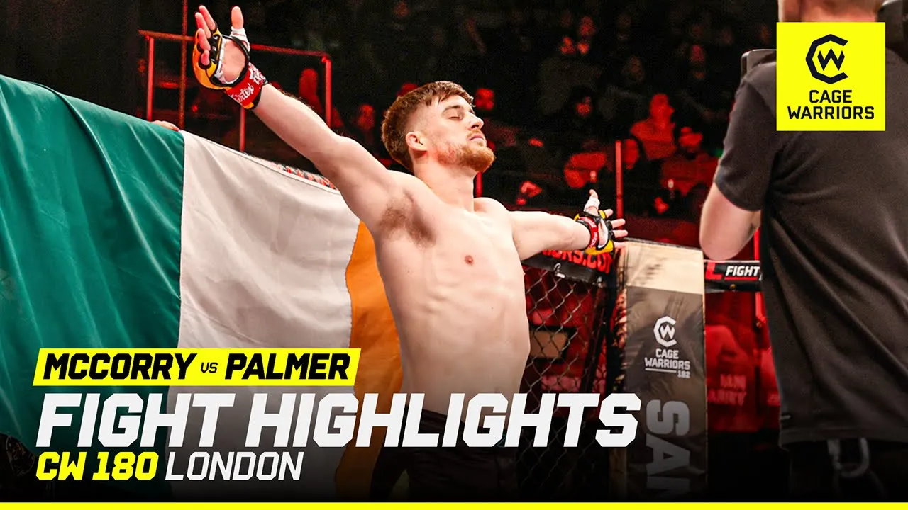 RIGHT HOOK, GOOD NIGHT! 😴 | Paddy McCorry vs. Tye Palmer | CW 180 London Fight Highlights background
