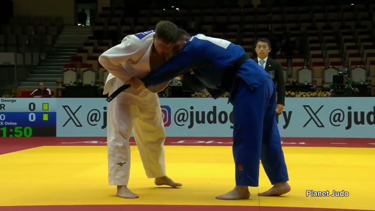 George UDSILAURI 🇩🇪 🆚️ Onise SANEBLIDZE🇬🇪 | 2 раунд /-100кг | Большой Шлем Абу-Даби 2023