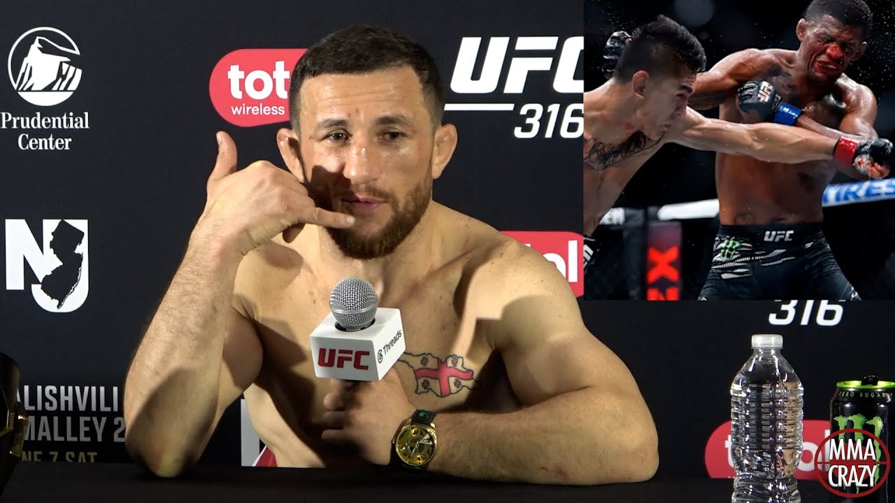 Merab Dvalishvili Reacts to Patchy Mix loss to Mario Bautista at UFC 316