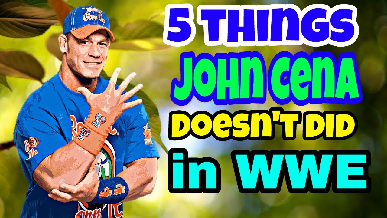 5 Things John Cena Doesn't Did In WWE !!