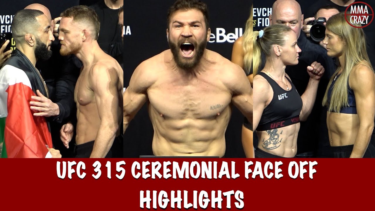 UFC 315 Ceremonial FINAL Face off Highlights