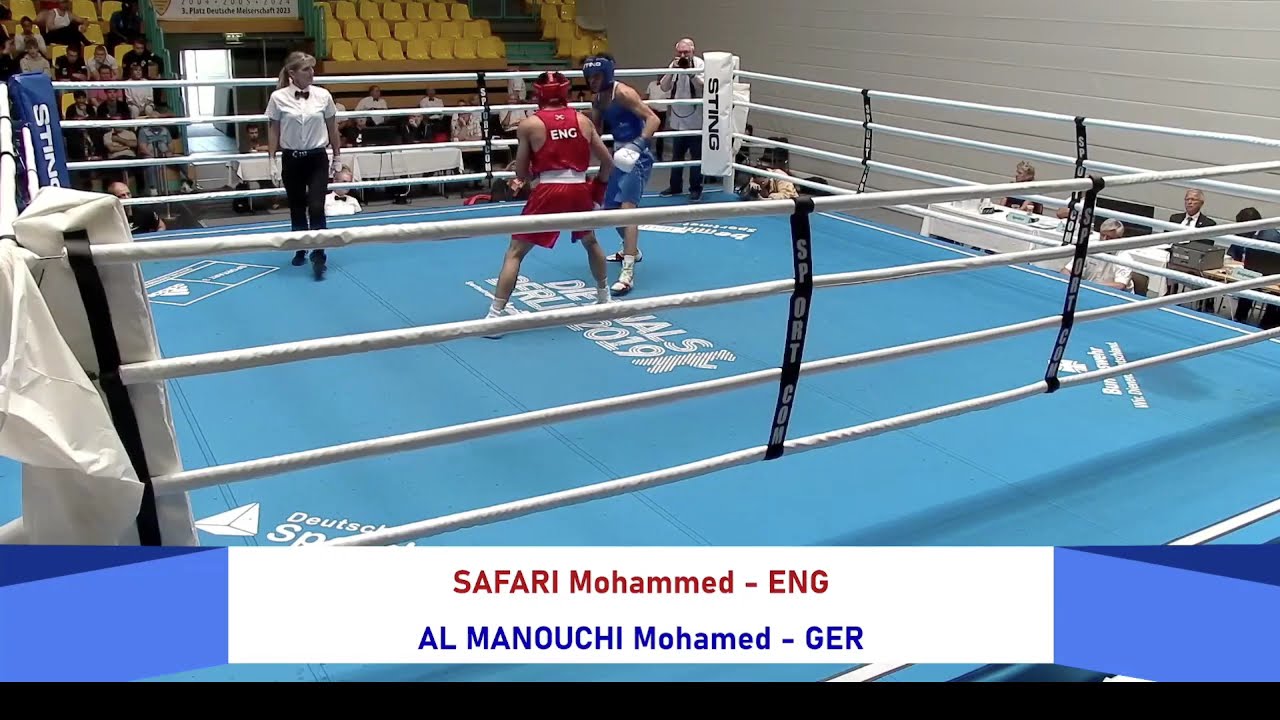 Mohammed Safari (ENG) vs. Mohamed Al-Manouchi (GER) Brandenburg Youth Cup 2025 Final (55kg) background