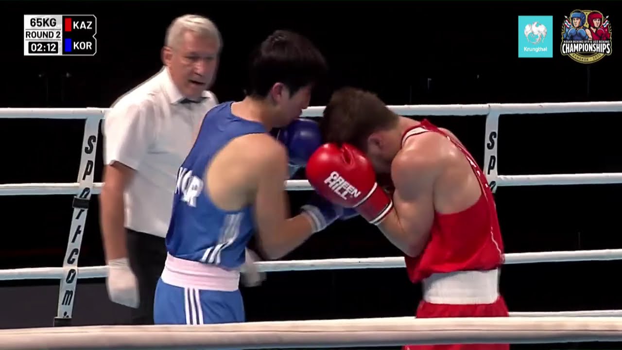 Ilya Kalinin (KAZ) vs. Lee Dong-Hyeon (KOR) Asian U22 Championships 2025 QF's (65kg) background