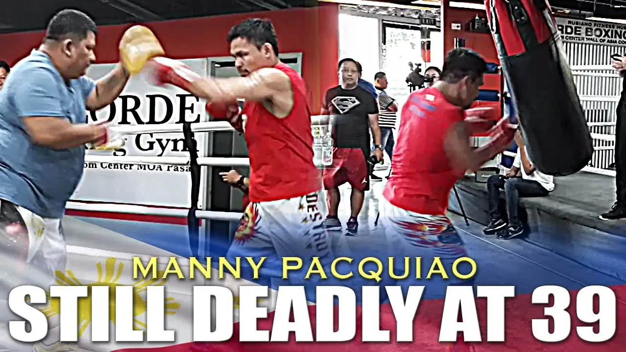 INDREDIBLE PACQUIAO'S SPEED AT 39 AHEAD OF HIS FIGHT WITH MATTHYSSE