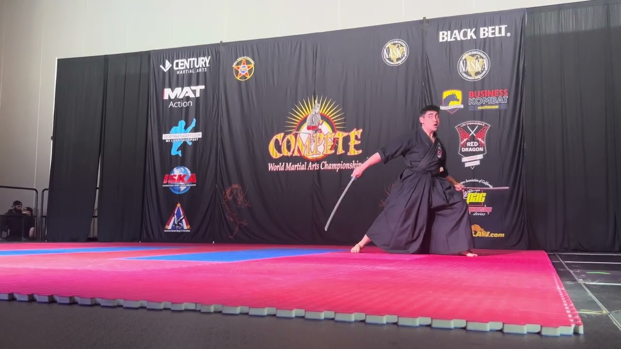 Alec Jahanvash Men's Traditional Weapons Overall Grand Championship - Compete Internationals 2025 background