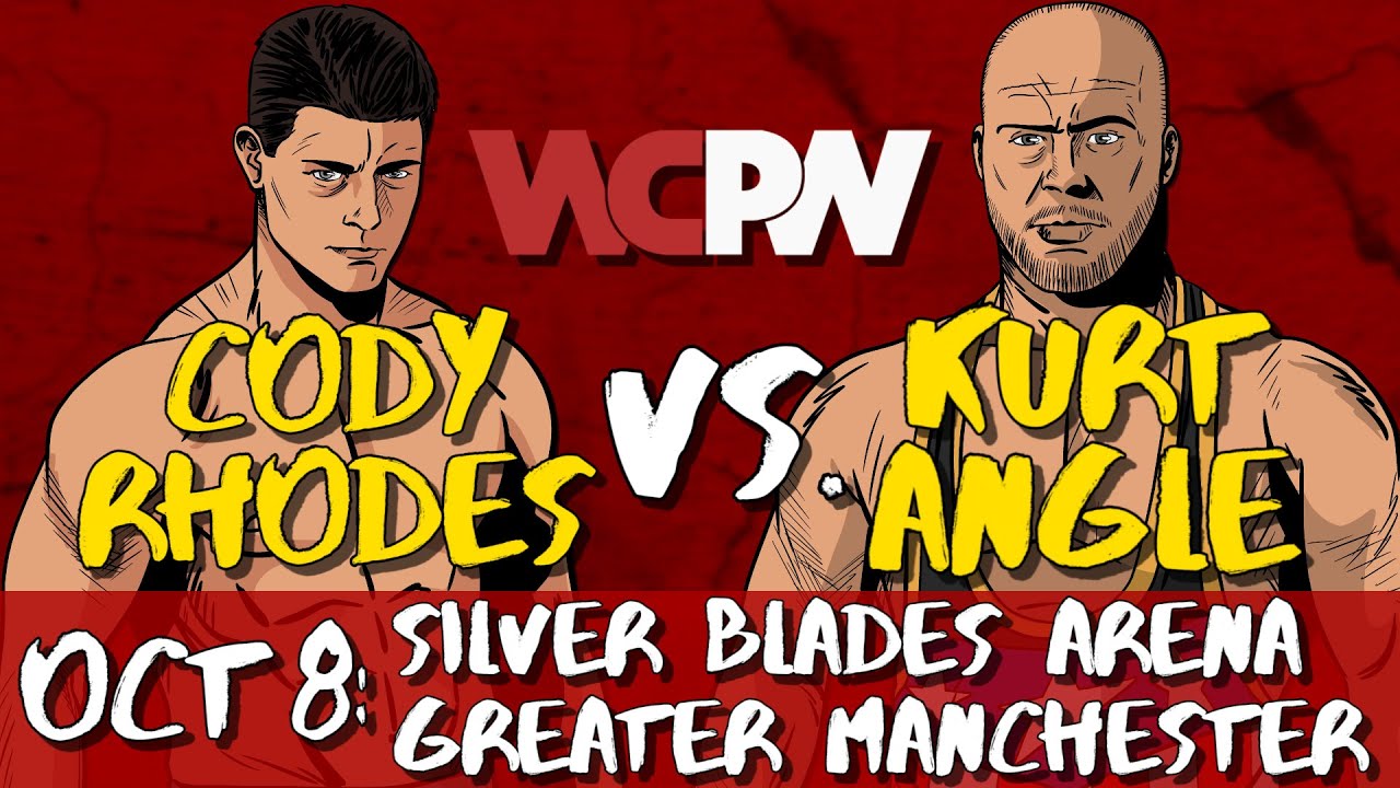 Kurt Angle vs. Cody Rhodes To Headline WCPW Manchester In October background