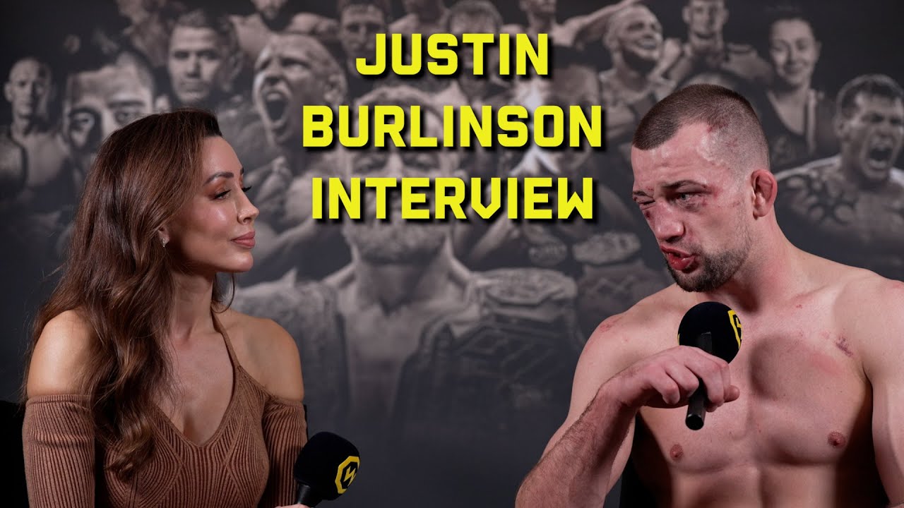 "Getting Through Cancer, Knee Surgery, It's Been Tough!" Justin Burlinson Post-Fight Interview background