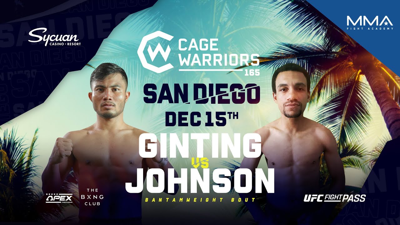 Eperaim Ginting vs. Shawn Johnson | FULL FIGHT | CW 165 San Diego background