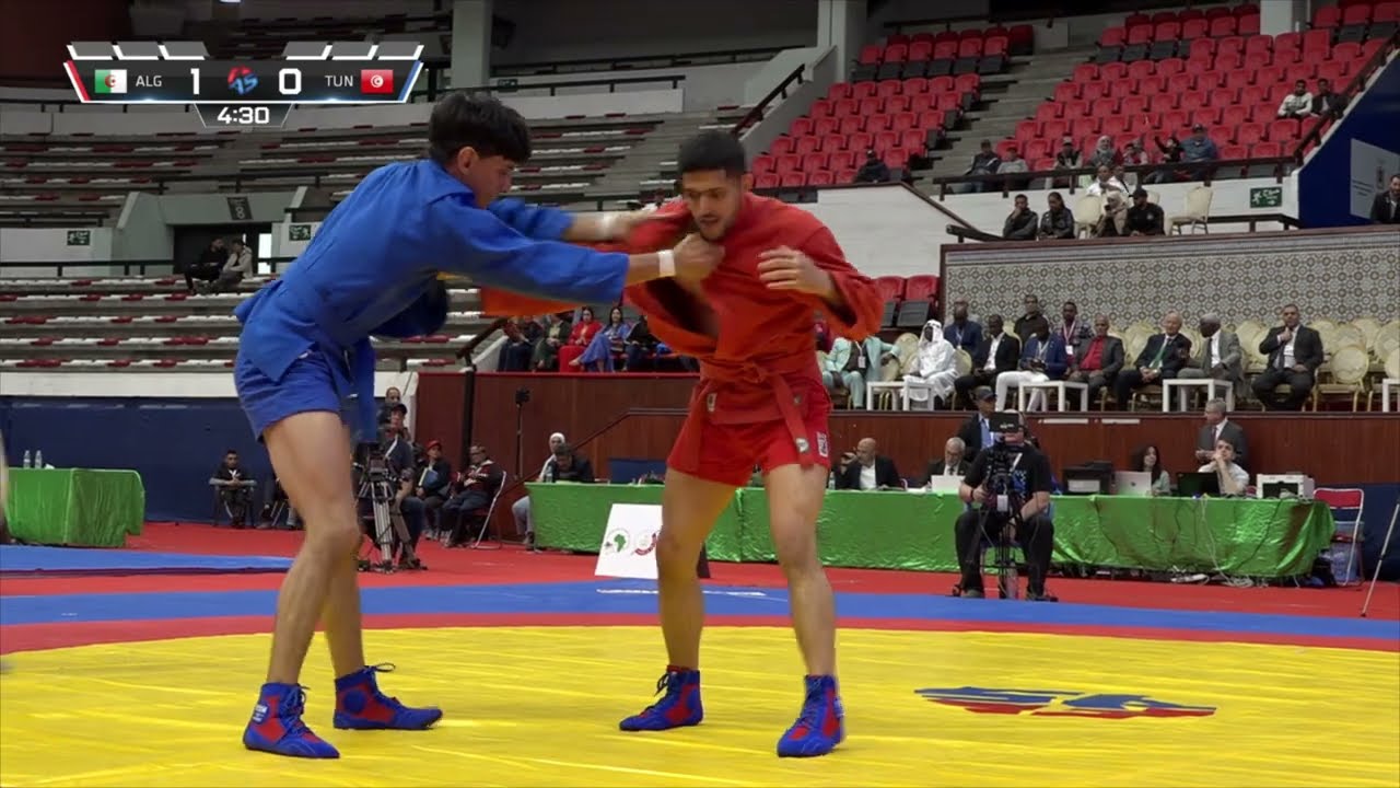 SAKER Lyes (ALG) vs MEJRI Monaam (TUN). African SAMBO Championships 2023