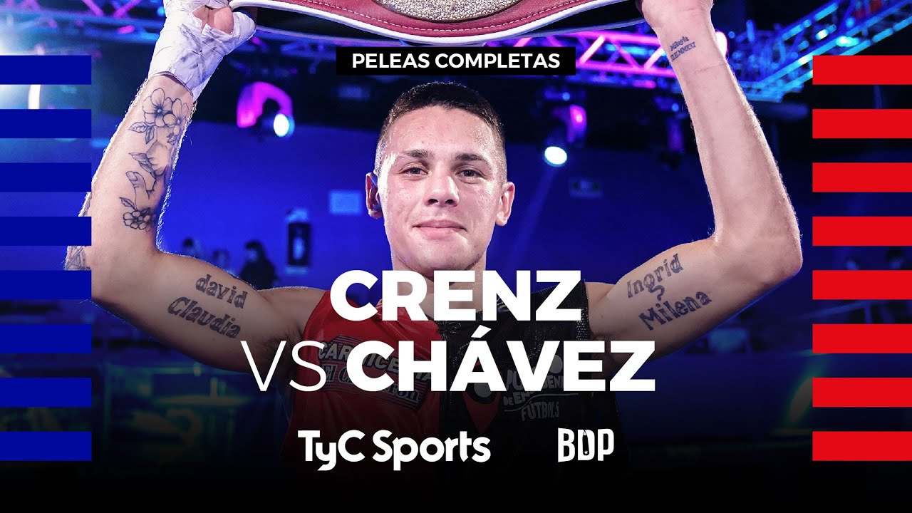 Alan Crenz vs. Agustín Chávez - Boxeo de Primera - TyC Sports background
