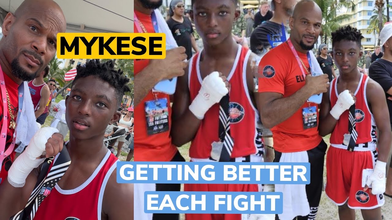 ENTERTAINING BOXING MATCH! Red corners 4th USA amateur boxing Match! background