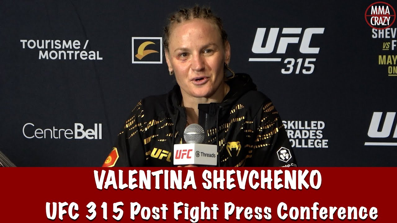 Valentina Shevchenko responds to Weili Zhang super fight after Manon Fiorot win at UFC 315 background