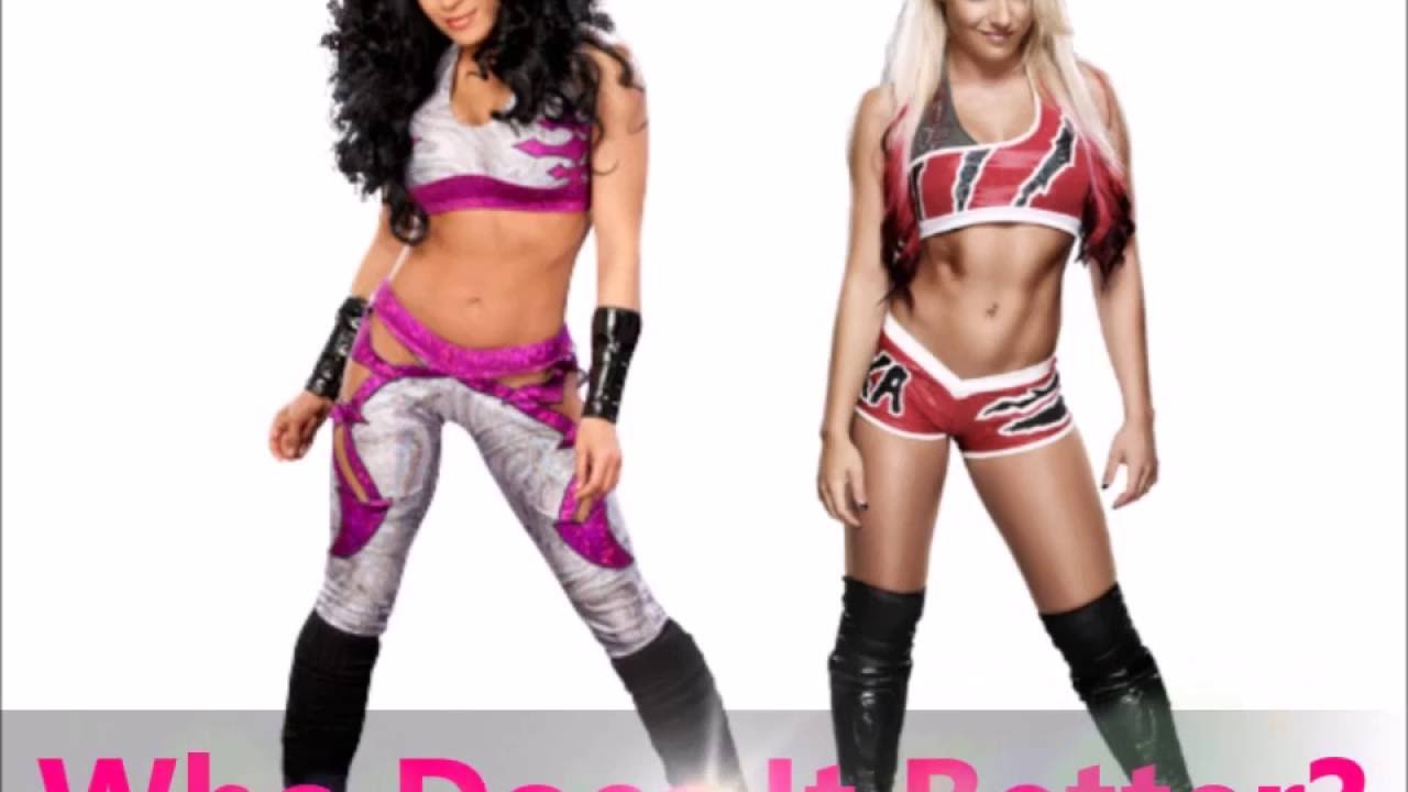 Melina vs Alexa Bliss- Sunset Flip Powerbomb background