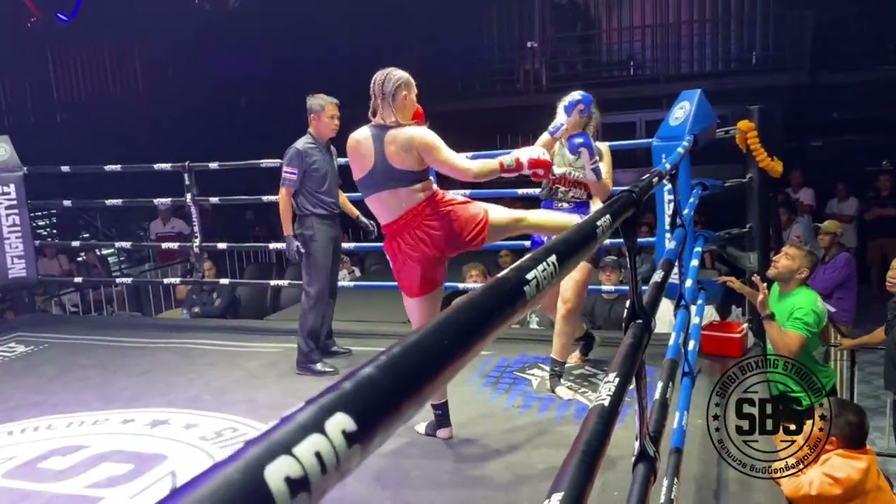 Tahlia Selbys Gym ๐ฆ๐บ(red) v Kosar Tiger Muay Thai๐ฎ๐ท (blue) background