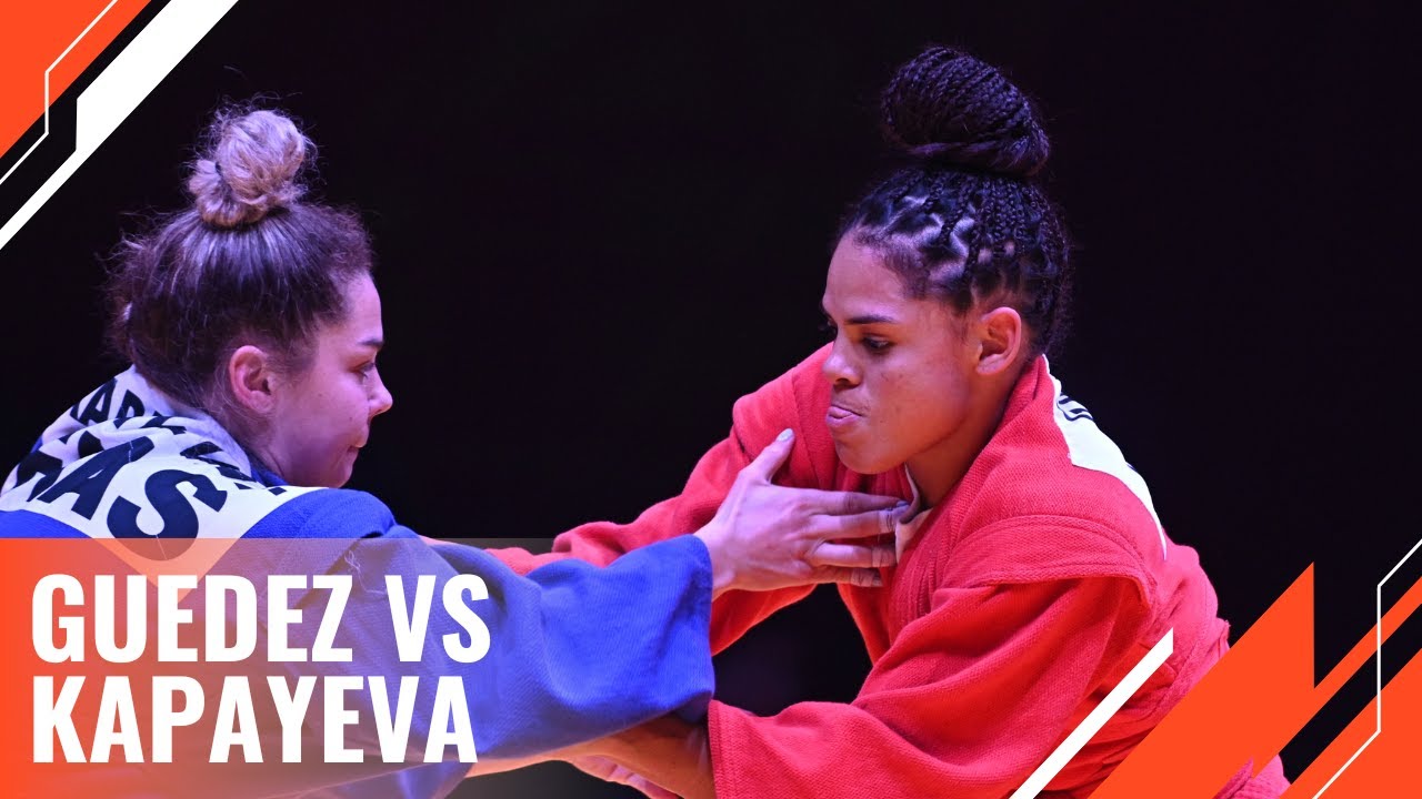 GUEDEZ Maria Amyulina vs KAPAYEVA Anfisa. World Sambo Championships 2022 in Bishkek, Kyrgyzstan background