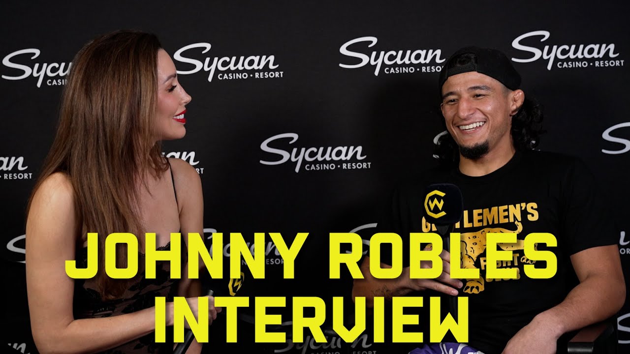 “I’m Here So Don’t Sleep Me!” Johnny Robles Post-Fight Interview background