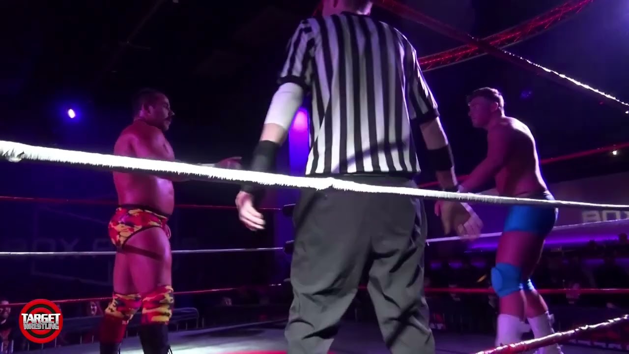 Rossy Rascal vs Shreddy - Target Heavyweight Championship Match - Target Wrestling March2024 background